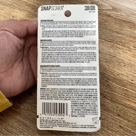 Maybelline Black Cherry #320 Mascara clump free New - Picture 4 of 6